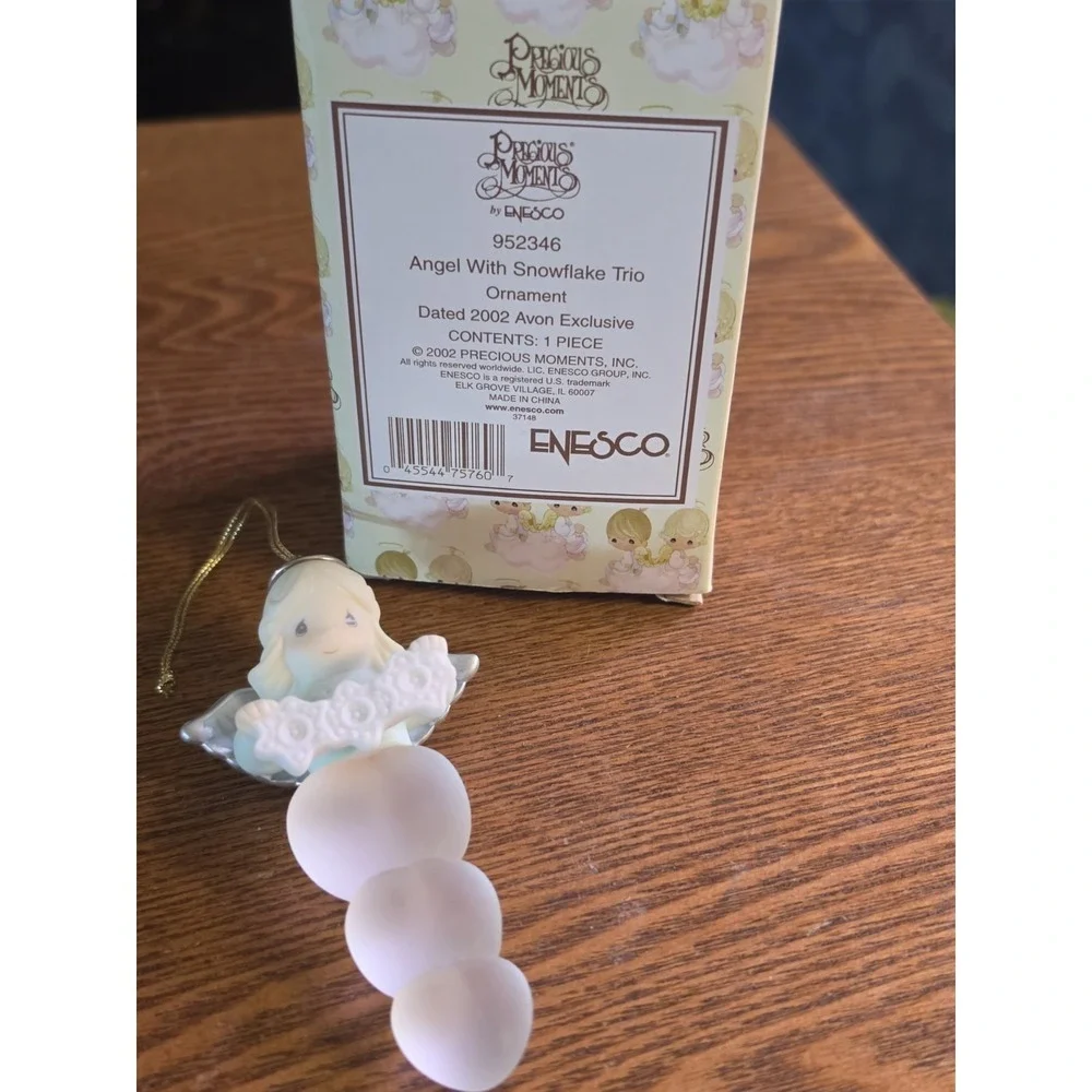 Enesco Precious Moments MIB Angel Icicle Hanging Ornament‎ Christmas Holiday